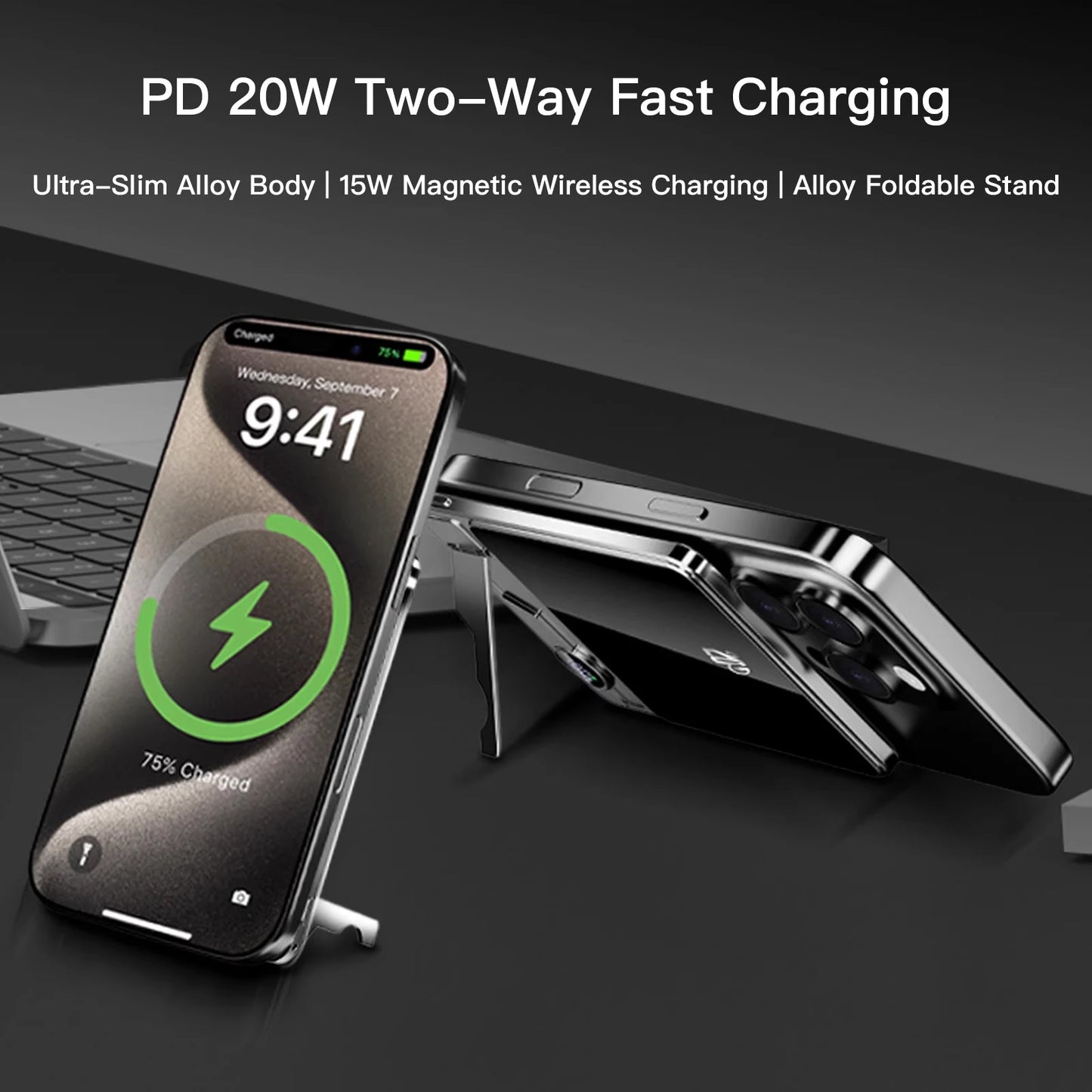 Ultra-Slim Magnetic Power Bank — Fast Charging On The Go