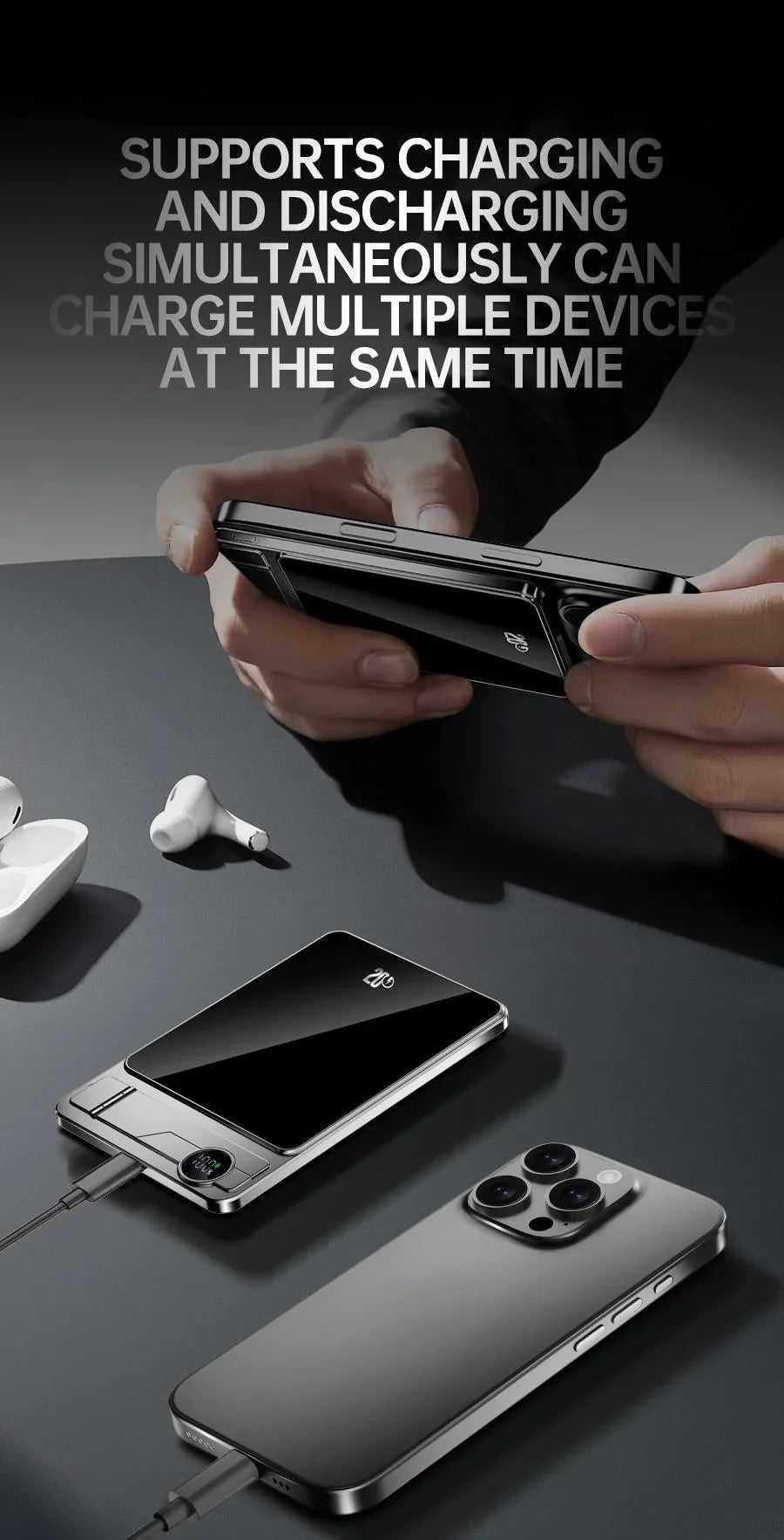 Ultra-Slim Magnetic Power Bank — Fast Charging On The Go