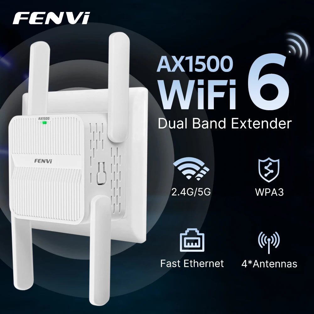 FENVI 5Ghz AX1500 WiFi 6 Repeater