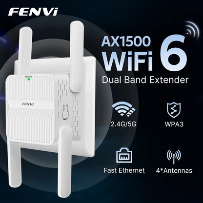 FENVI 5Ghz AX1500 WiFi 6 Repeater