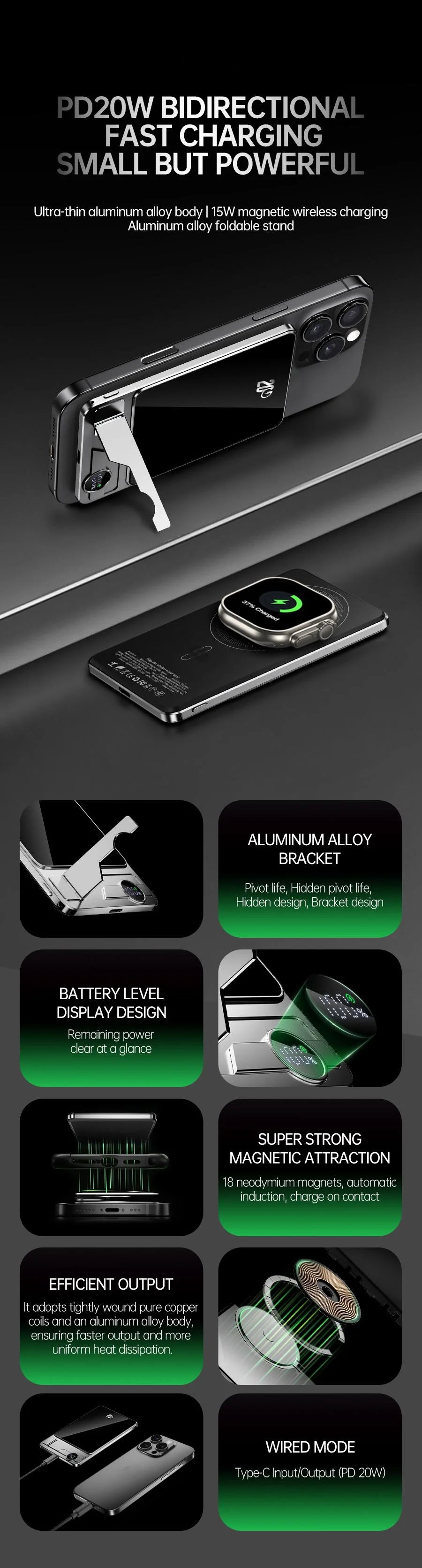 Ultra-Slim Magnetic Power Bank — Fast Charging On The Go